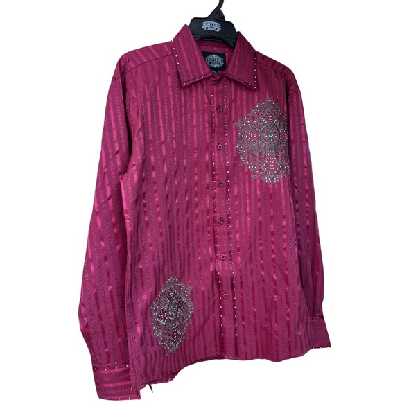 Sz S Montero Jeans Western Button Down Long Sleeve Shirt NWOT - Picture 3 of 6